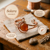 Solara Orange Copper Bracelet