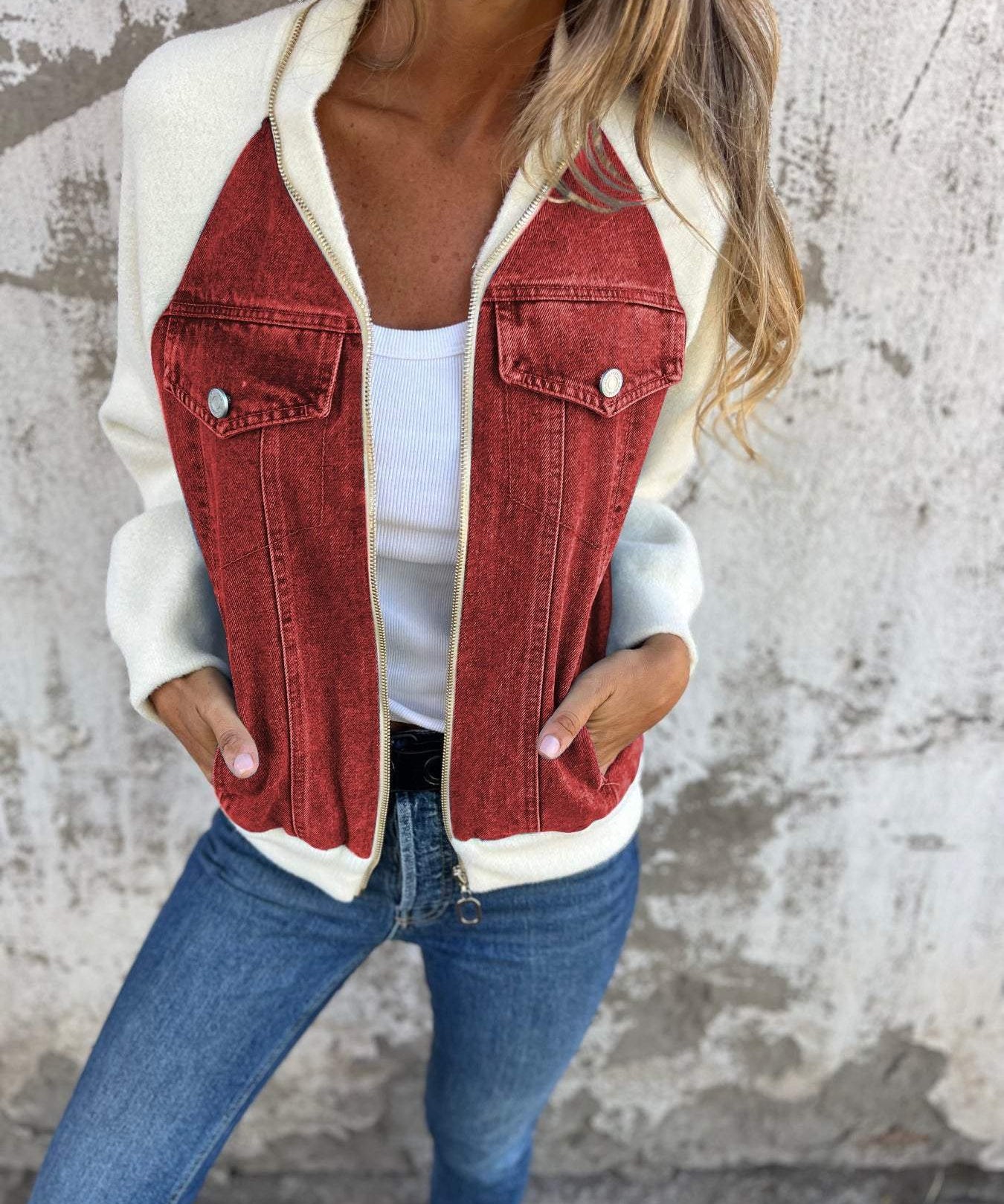 Zoe - Denim Hooded Jacket