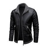 Mateo™ | Chaqueta de cuero elegante de felpa