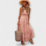 Lola - Maxi ruha boho csipkével