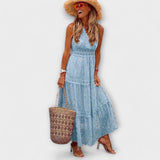 Lola - Maxi ruha boho csipkével