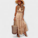Lola - Maxi ruha boho csipkével