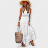 Lola - Maxi ruha boho csipkével