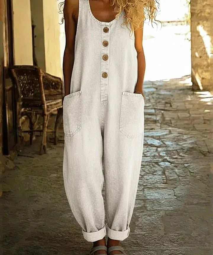 Rózsa | Vintage Mosott Pamut Farmer Overall