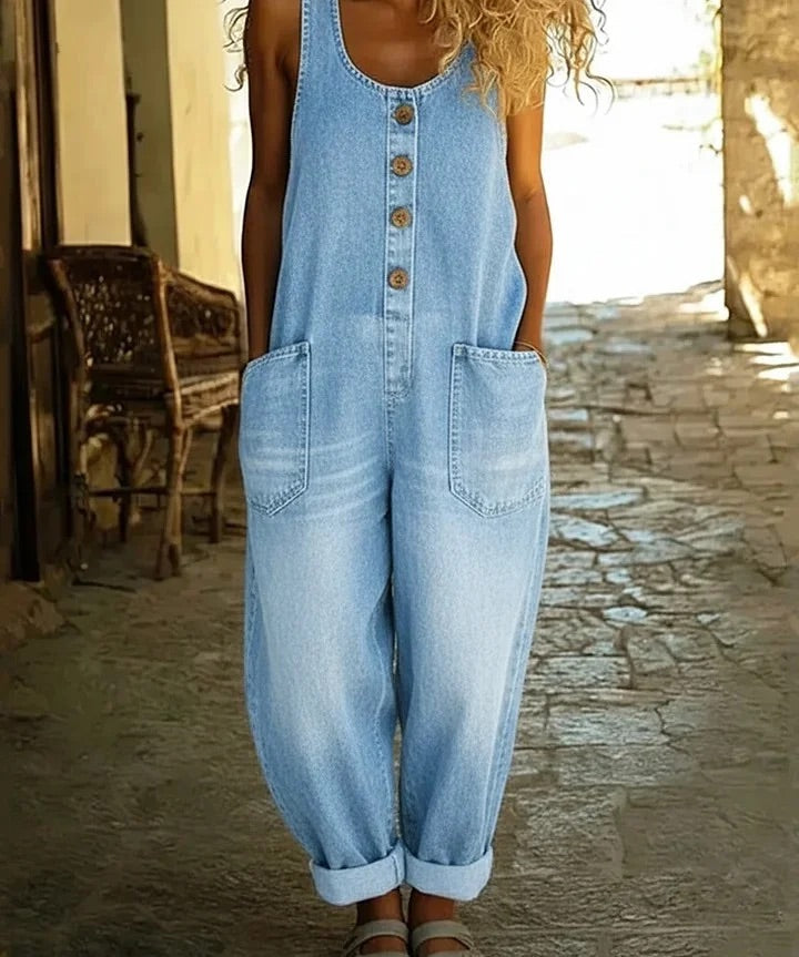 Rózsa | Vintage Mosott Pamut Farmer Overall